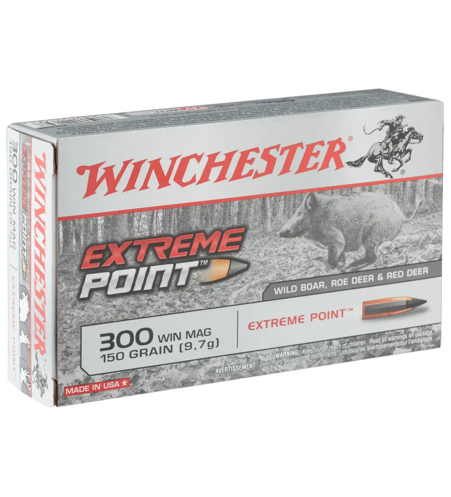 Balles Winchester 300 WM - Extreme Point 150 gr 
