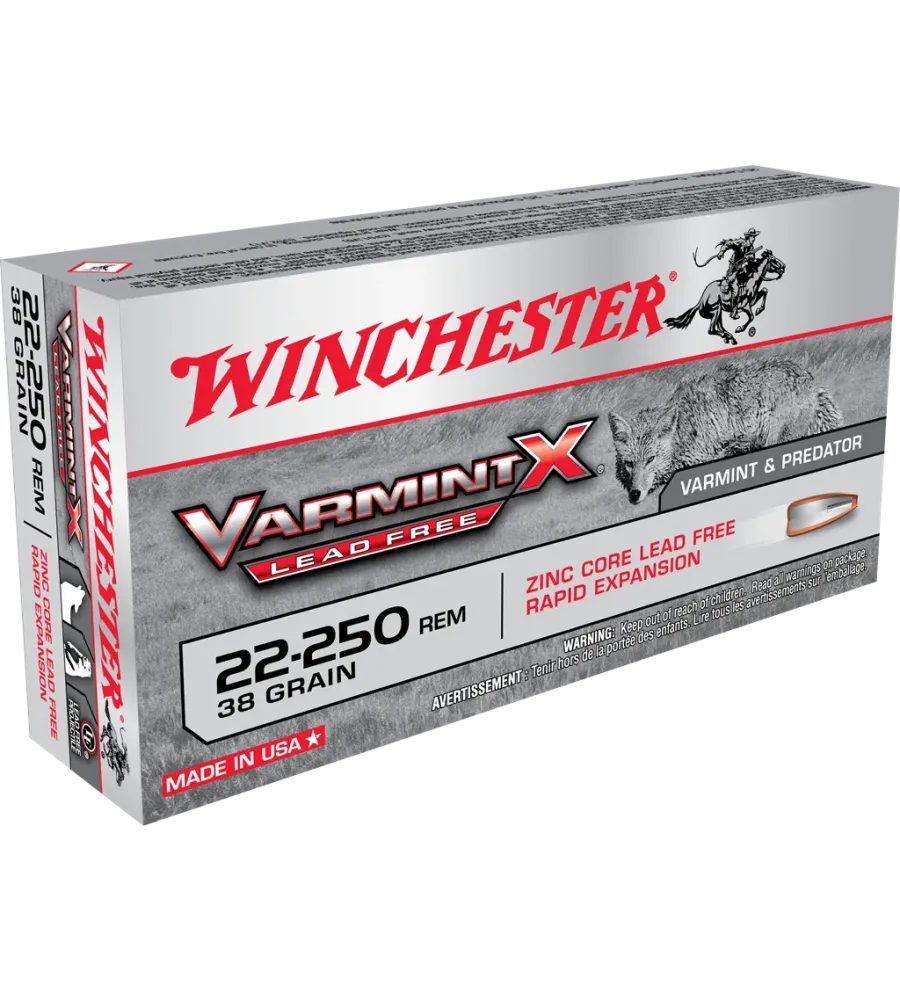 Balles Winchester 22-250 - Varmint X Lead Free Hollow Point 35 gr 