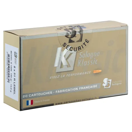 Balles Sologne 8x51R Lebel - Klassic 195 gr 