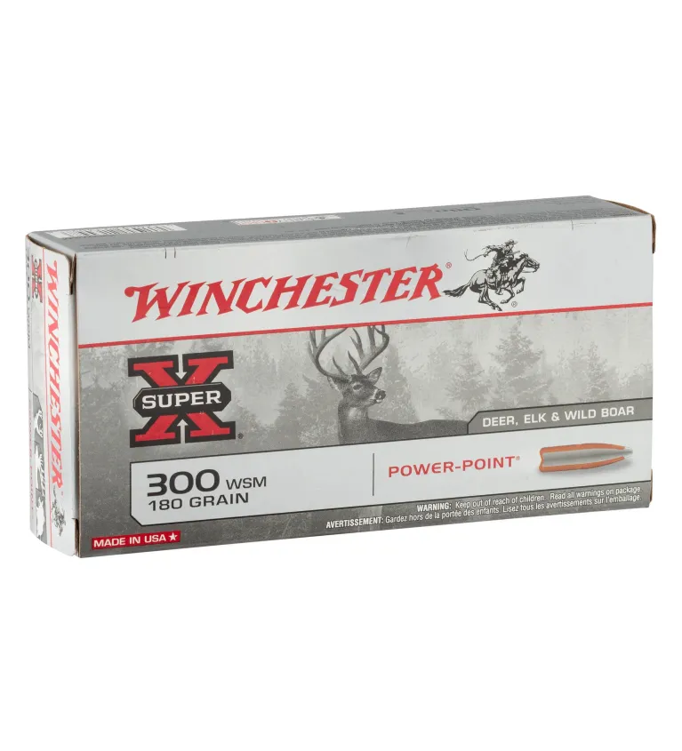 Balles Winchester 300 WSM - Power Point 180 gr 