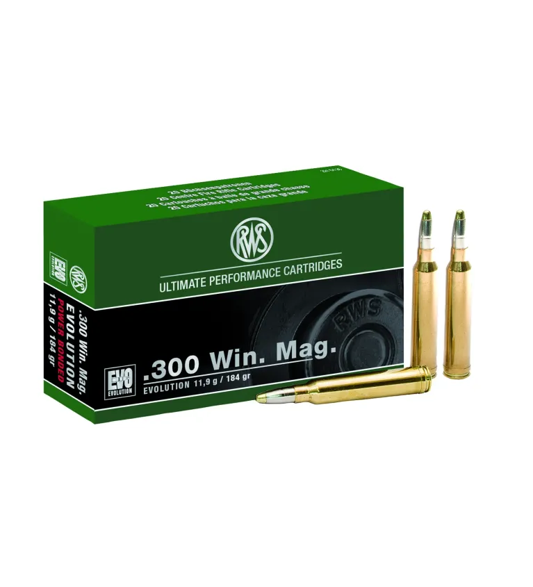 Balles RWS 300 WM - EVO 184 gr 
