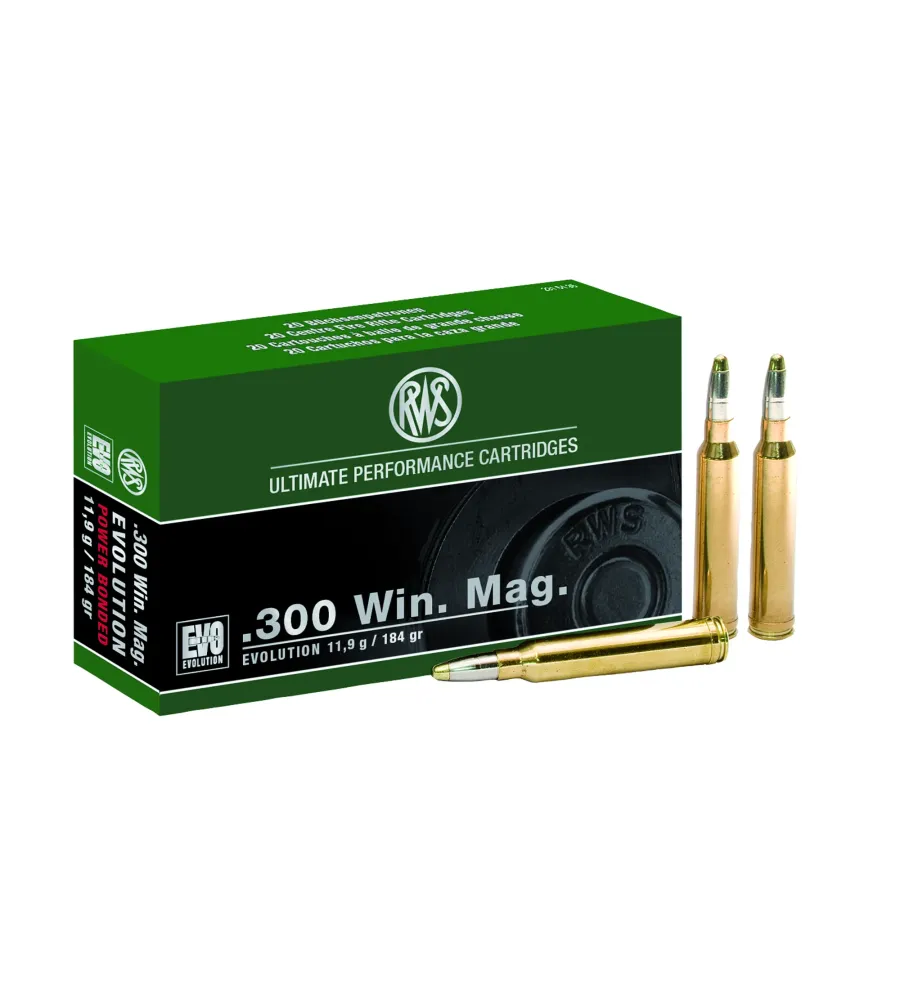 Balles RWS 300 WM - EVO 184 gr 