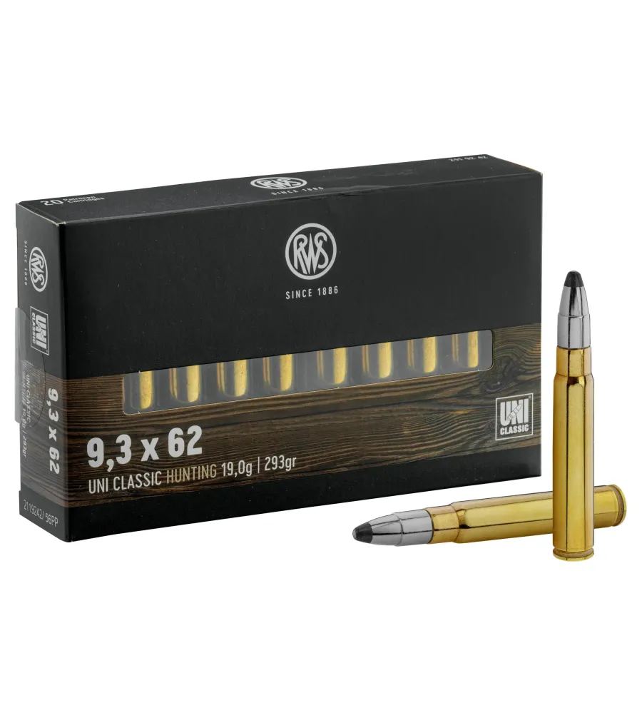 Balles RWS 9,3x62 - Uni Classic 293 gr