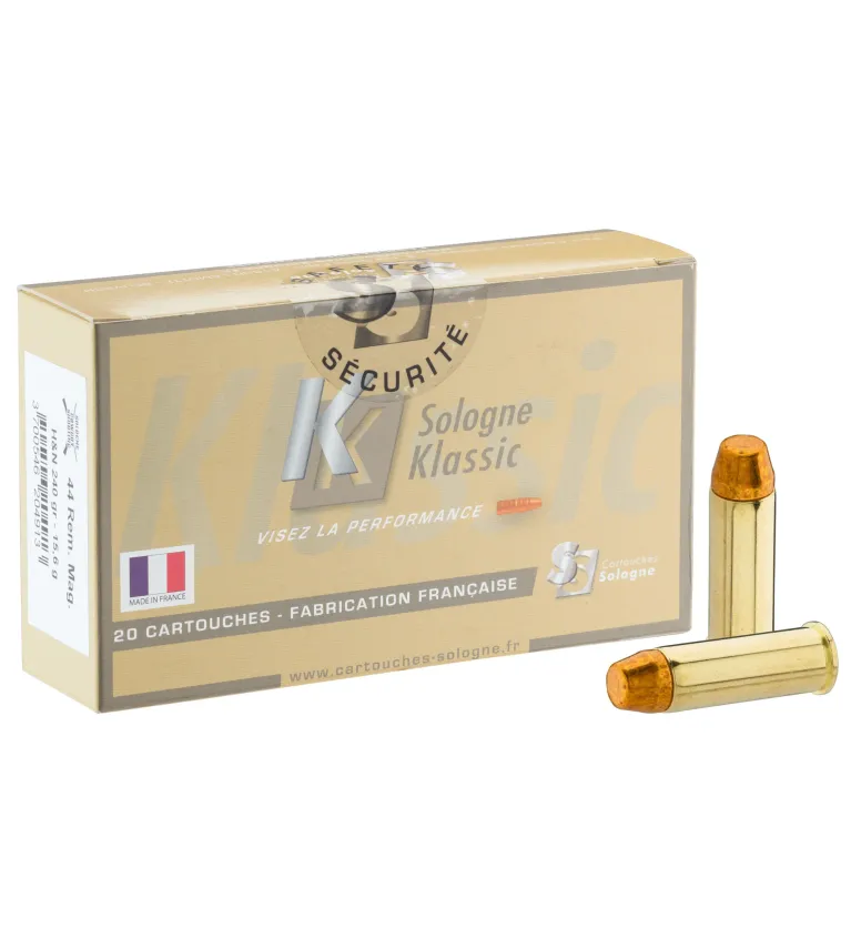 Balles Sologne 44 Rem Mag - FN 240 gr 