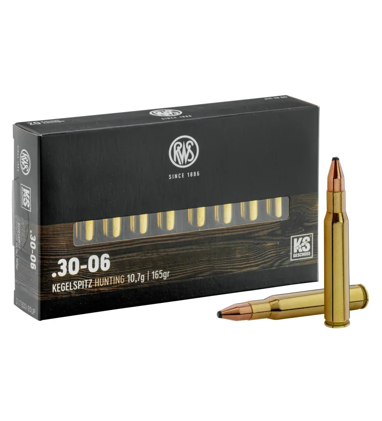 Balles RWS 30-06 - KS Pointe Conique 165 gr