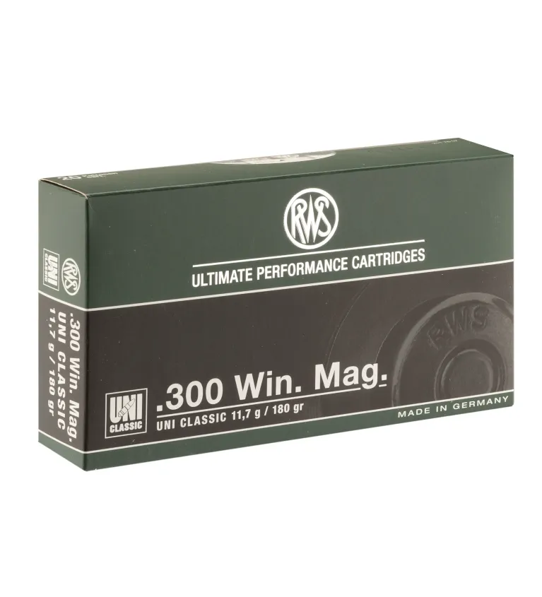 Balles RWS 300 WM - Uni Classic 181 gr