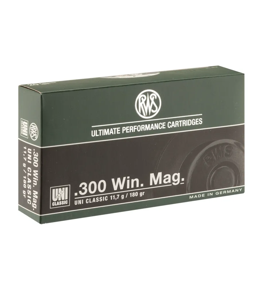 Balles RWS 300 WM - Uni Classic 181 gr
