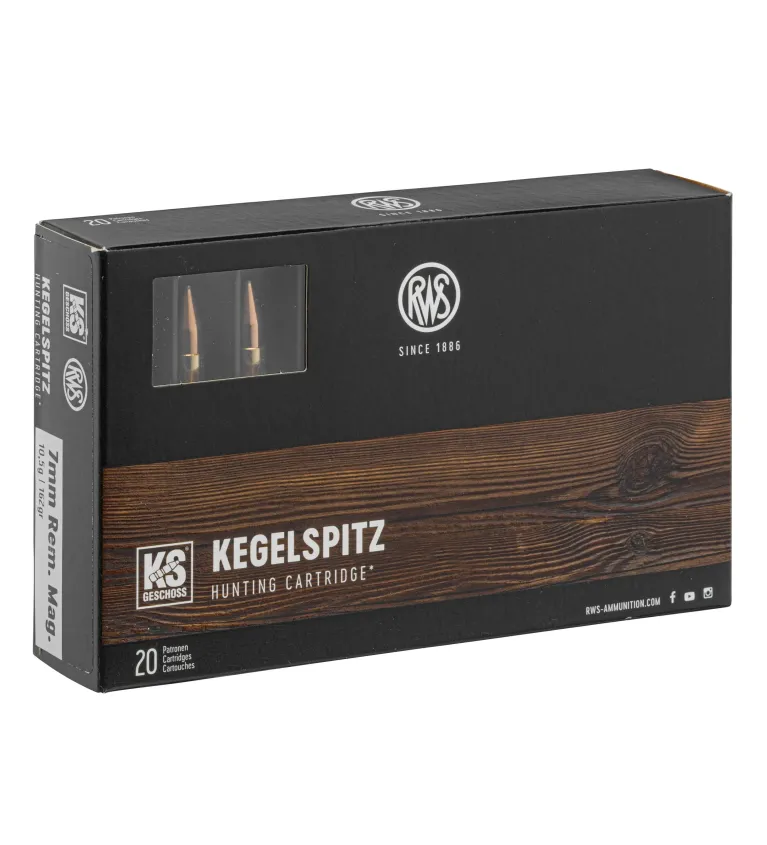 Balles RWS 7 RM - KS Pointe Conique 162 gr 