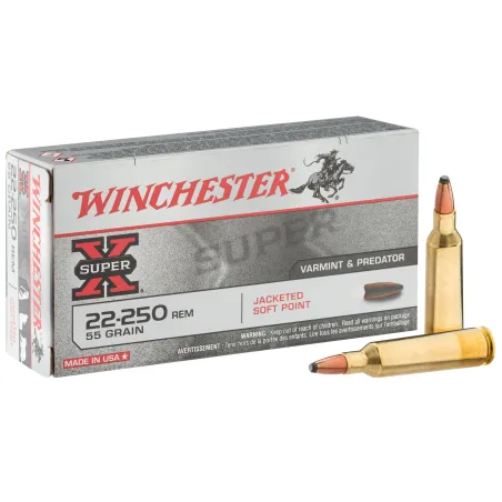 Balles Winchester 22-250 - Super X JSP 55 gr 