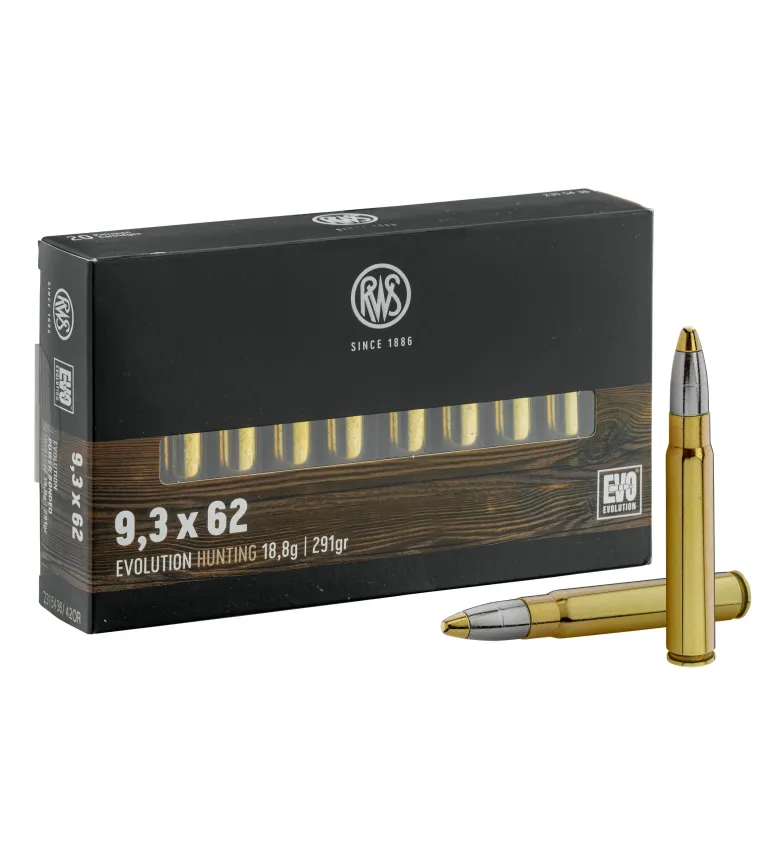 Balles RWS 9,3x62 - EVO 291 gr