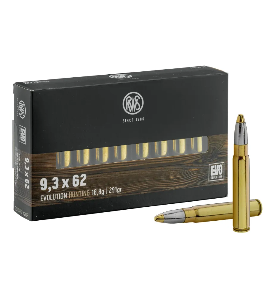 Balles RWS 9,3x62 - EVO 291 gr
