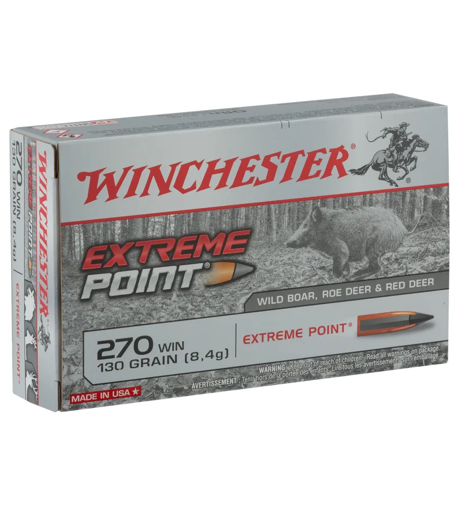 Balles Winchester 270 Win - Extreme Point 130 gr