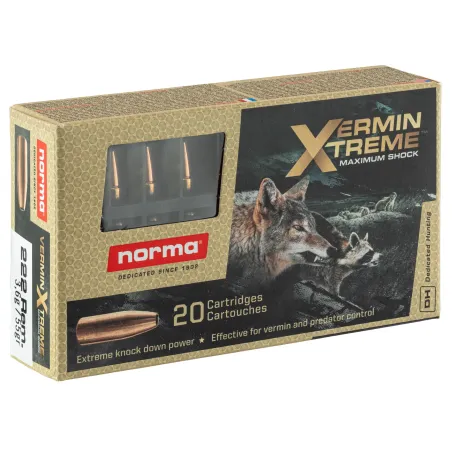 Balles Norma 222 Rem - Varmint Extreme 55 gr 