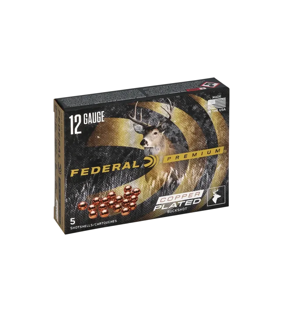 Cartouches Federal Chevrotine 15 grains - Cal. 12/76 