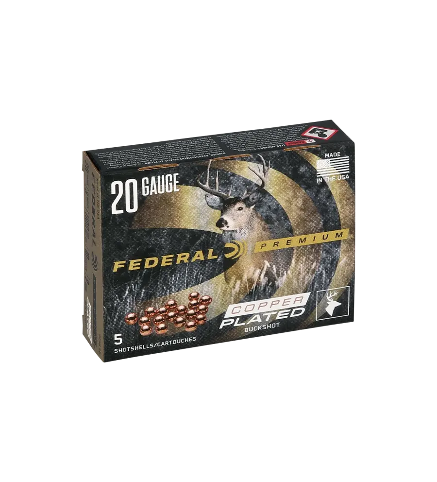 Cartouches Federal Chevrotine 18 grains - Cal. 20/76 