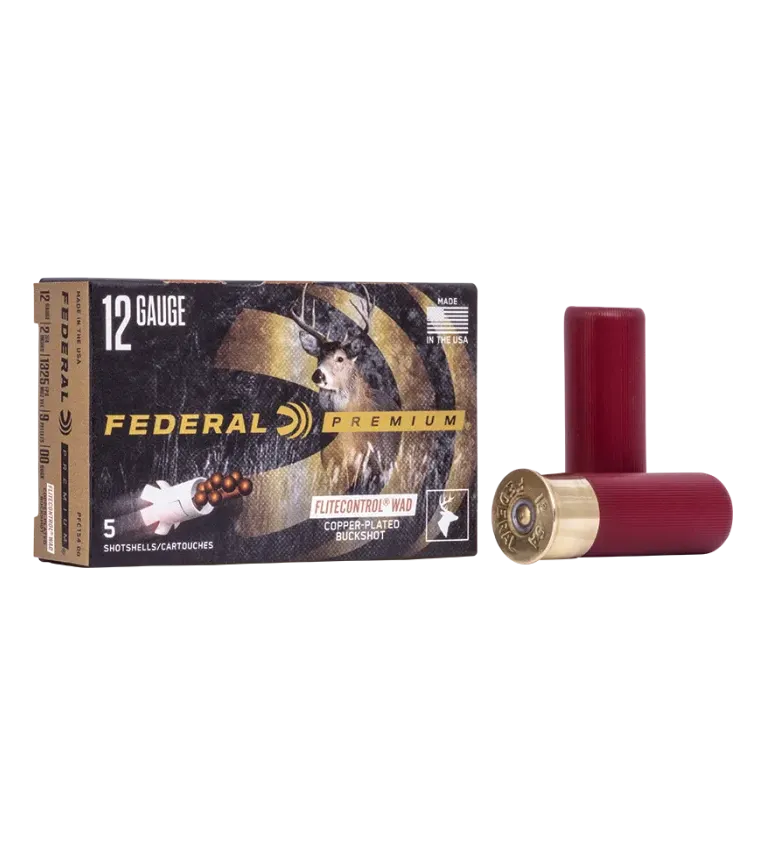 Cartouches Federal Chevrotine Longue Distance 9 grains - Cal. 12/70 