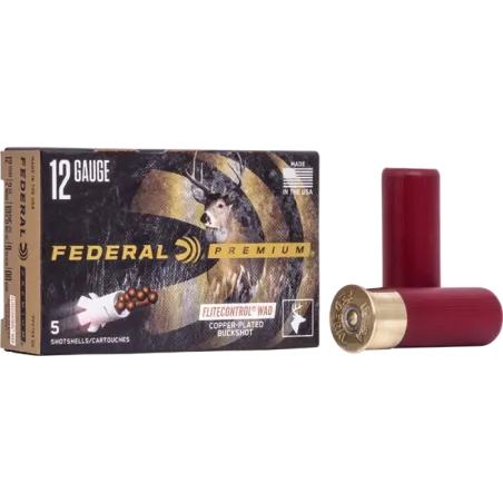 Cartouches Federal Chevrotine Longue Distance 9 grains - Cal. 12/70 