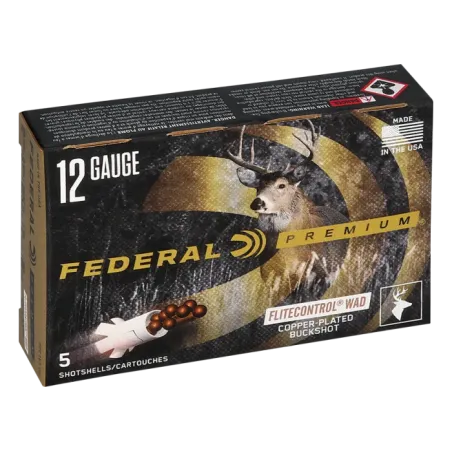 Cartouches Federal Chevrotine Longue Distance 12 grains - Cal. 12/76 