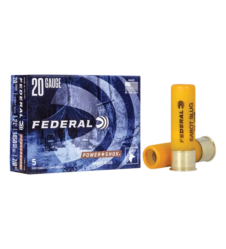 Balles Federal Power-Shok Sabot Slug 23 gr - Cal. 20/70 