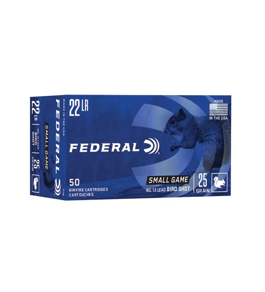 Balles Federal 22 LR à grenaille Bird Shot 