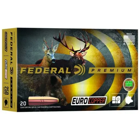 Balles Federal Prenium Euro Copper - Cal. 243 Win - 80 gr 