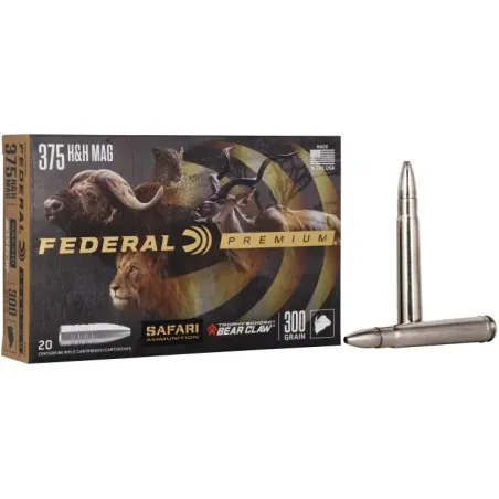 Balles Federal Trophy Bonded Bear Claw - Cal. 375 HH - 300 gr 