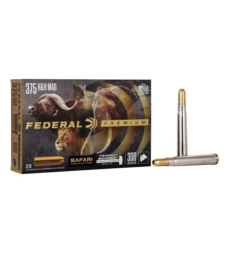 Balles Federal Trophy Bonded Sledgehammer - Cal. 375 HH - 300 gr 