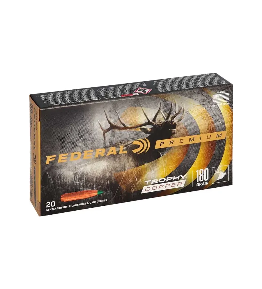 Balles Federal Prenium Ogive Trophy Copper - Cal. 6,5 Crdm - 120 gr 