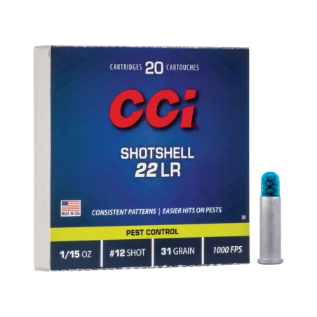 Balles 22 LR CCI Shotshell Plomb 12 