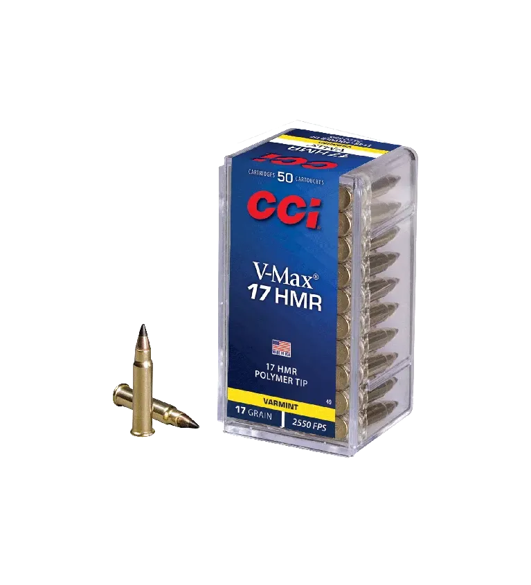Balles CCI V-Max - Cal. 17 HMR - 17 gr 