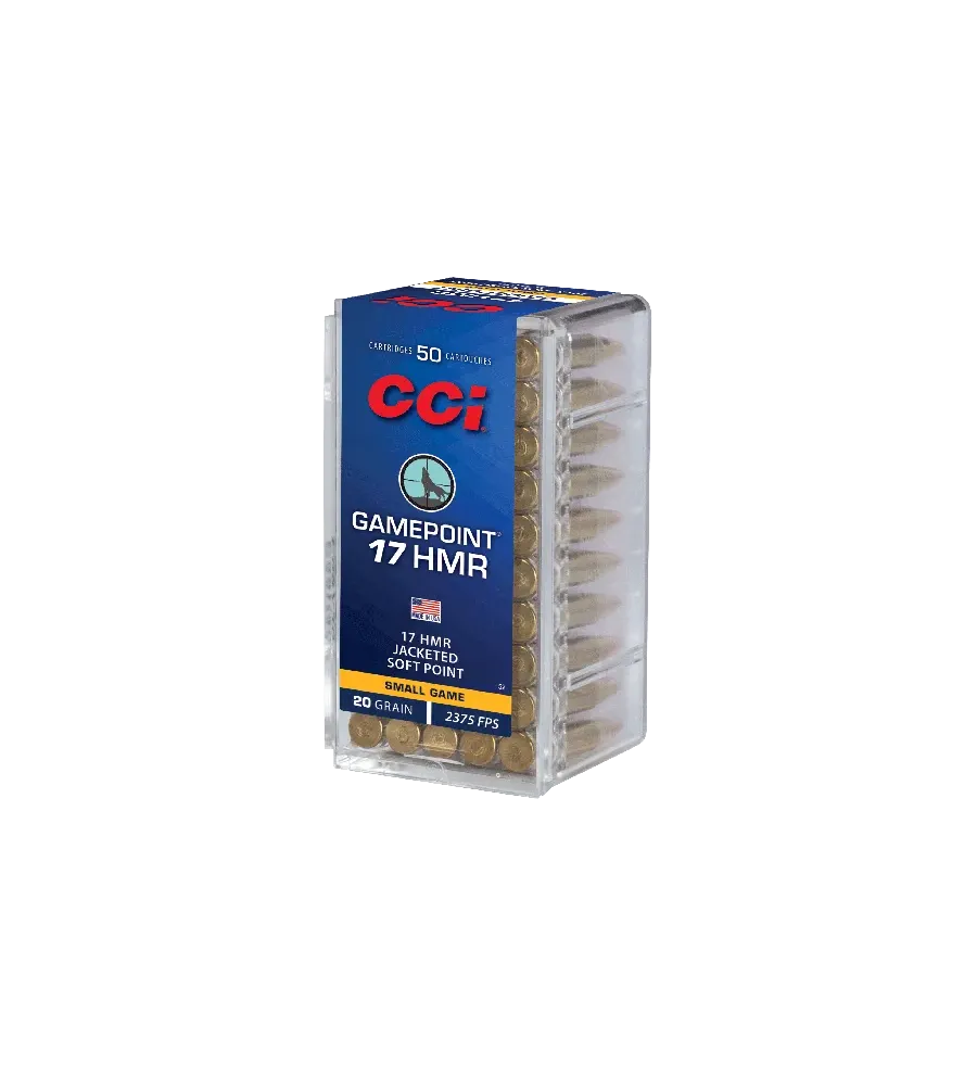 Balles CCI Gamepoint - Cal. 17 HMR - 20 gr 