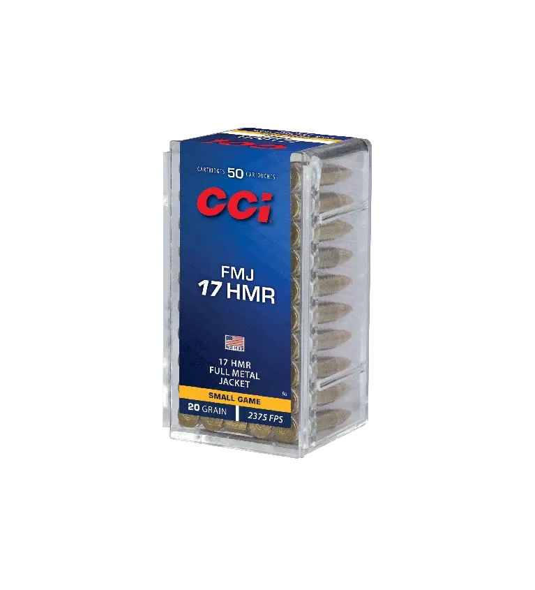 Balles CCI FMJ - Cal. 17 HMR - 20 gr 