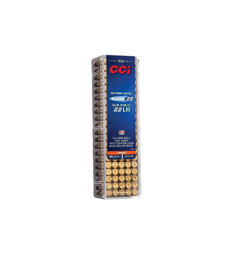 Balles 22 LR CCI Subsonic Clean-22 - 40 gr 