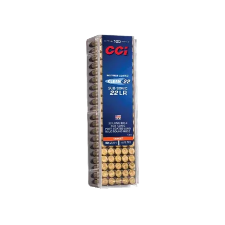 Balles 22 LR CCI Subsonic Clean-22 - 40 gr 