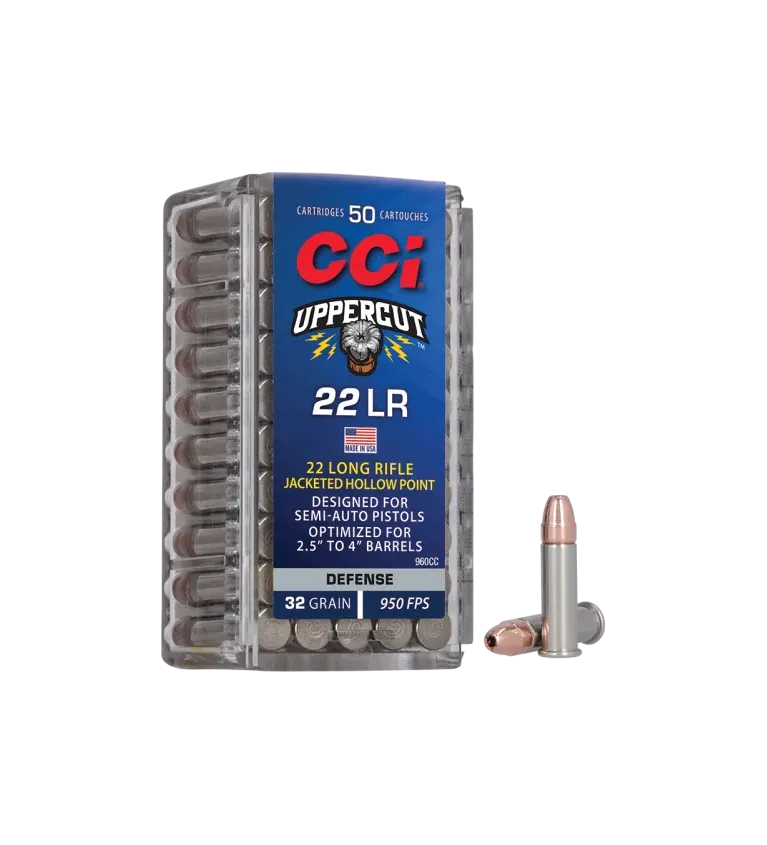 Balles 22 LR CCI Uppercut Plated HP - 32 gr 