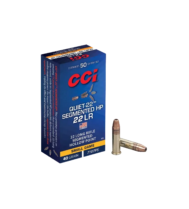 Balles 22 LR CCI Quiet-22 Segmented HP 