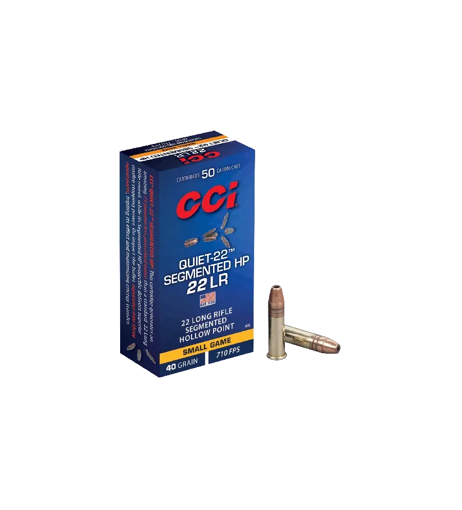Balles 22 LR CCI Quiet-22 Segmented HP 