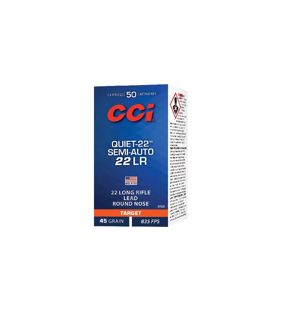 Balles 22 LR CCI Quiet-22 Semi-auto 