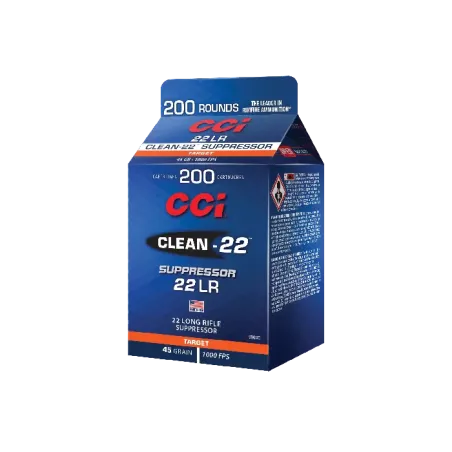 Balles 22 LR CCI Clean-22 Supressor - 45 gr 