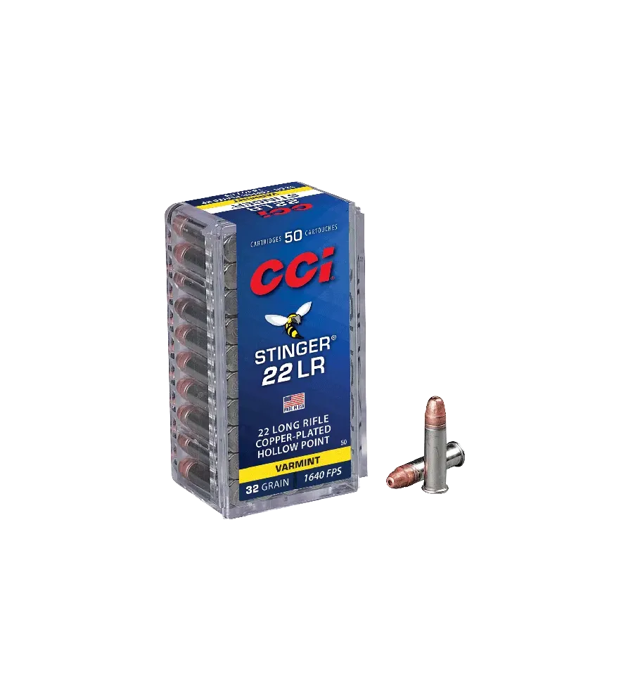 Balles 22 LR CCI Stinger Hyper Velocity - 32 gr 