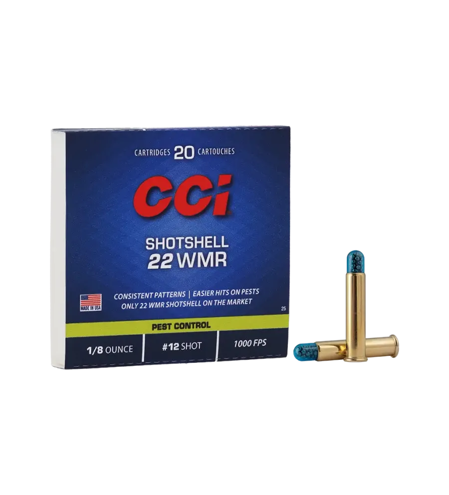 Balles 22 WMR CCI Shotshell Plomb 12 - Tout-Chasse.fr