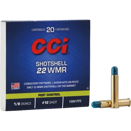 Balles 22 WMR CCI Shotshell Plomb 12 - Tout-Chasse.fr