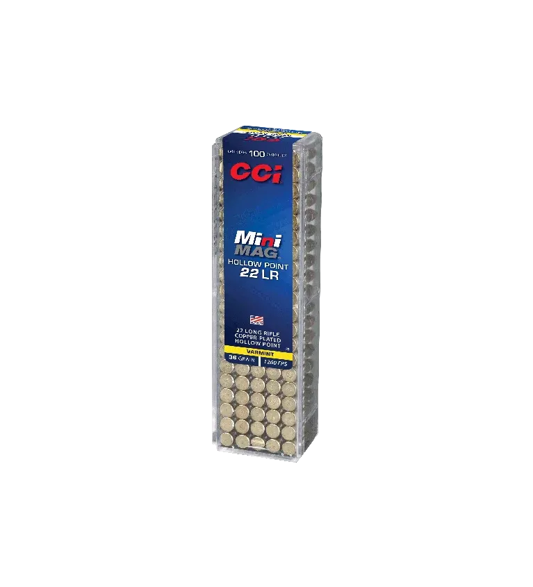 Balles 22 LR CCI Mini-Mag HP - 36 gr - Tout-Chasse.fr