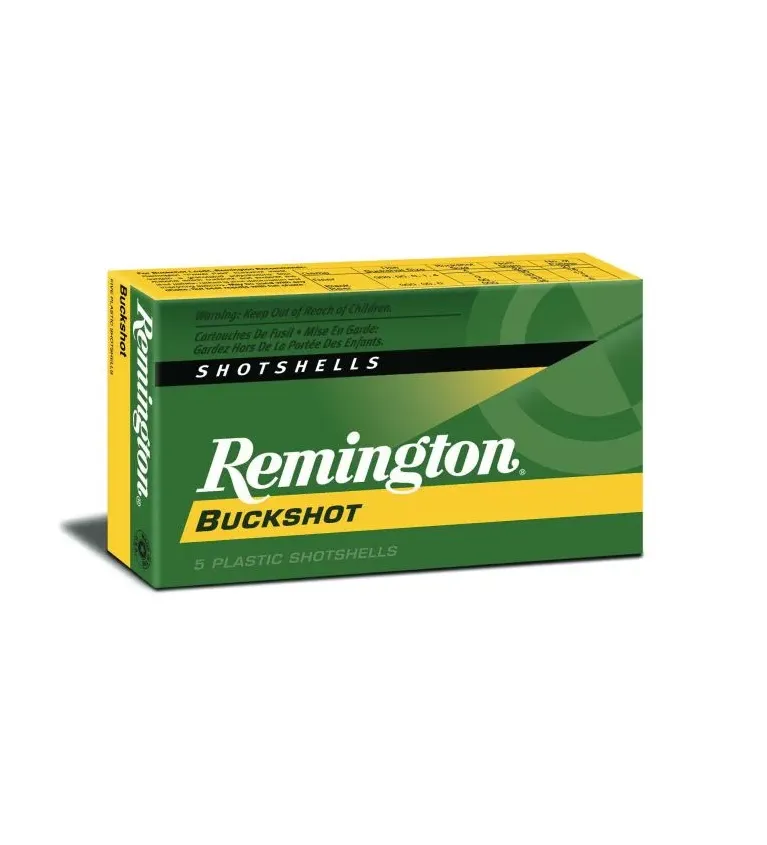 Cartouches Remington Chevrotine Buckshot 9 grains - Cal. 12/70 x25 