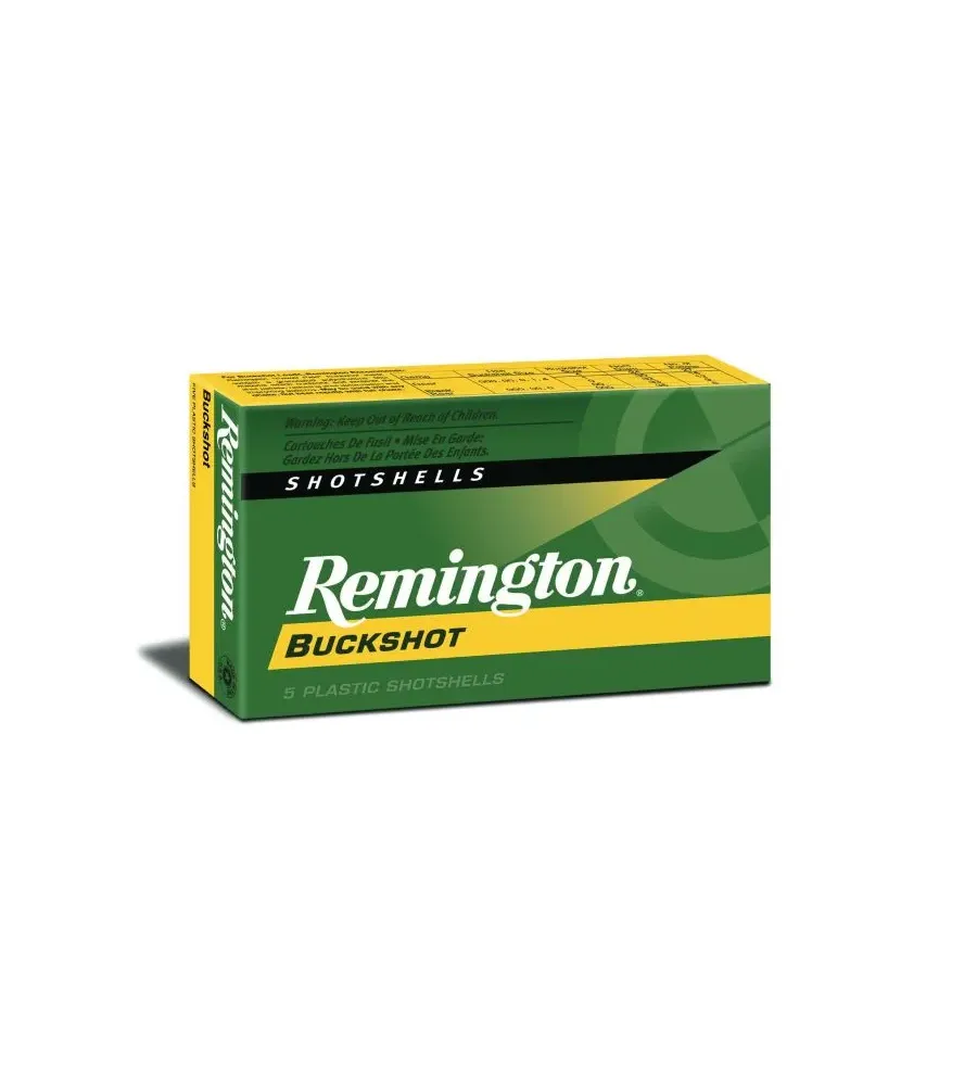 Cartouches Remington Chevrotine Buckshot 20 grains - Cal. 20/70 