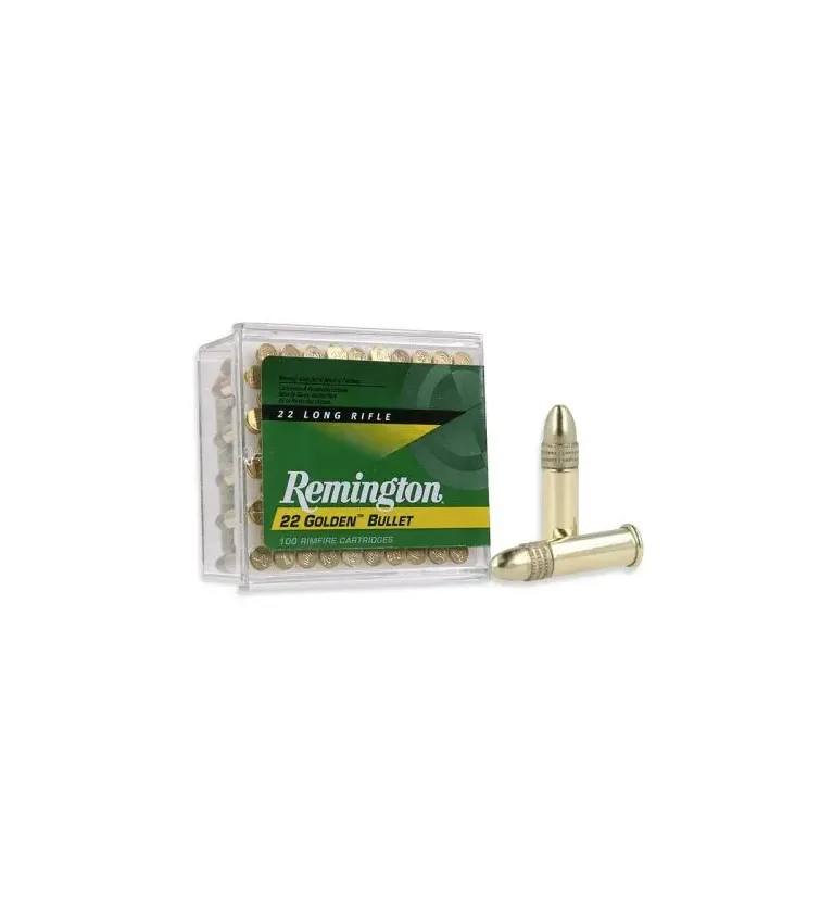Balles 22 LR Remington Golden Bullet Pointe Cuivre - 40 gr 