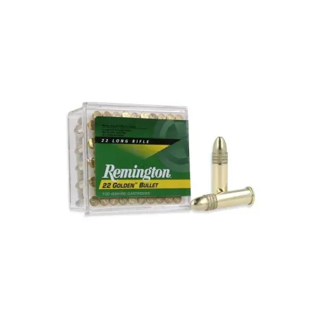 Balles 22 LR Remington Golden Bullet Pointe Cuivre - 40 gr 