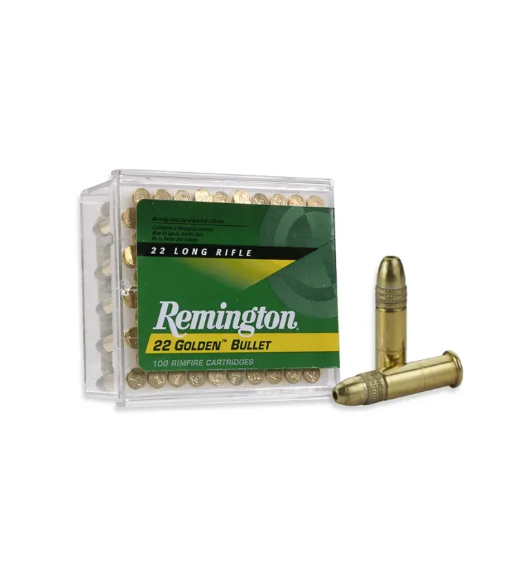 Balles 22 LR Remington Golden Bullet Pointe Creuse - 36 gr 