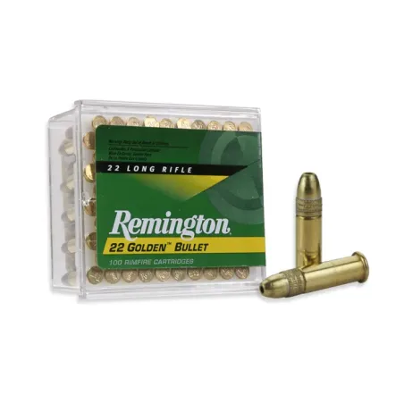 Balles 22 LR Remington Golden Bullet Pointe Creuse - 36 gr 