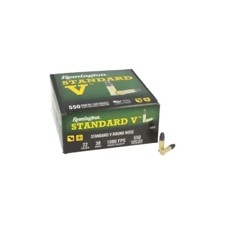 Balles 22 LR Remington Standard V HP - 38 gr x550 